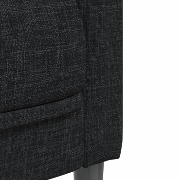 vidaXL Πολυθρόνα Σαλονιού Μαύρη Υφασμάτινη 69x76,5x74,5cm 1 τεμ. Γωνιακός