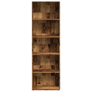 vidaXL Βιβλιοθήκη Όψη Παλαιού Ξύλου 60x30x189cm Επεξεργασμένο Ξύλο 1 τεμ.