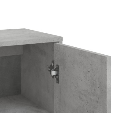 vidaXL Βοηθητικά Ντουλάπια 3 τεμ. Γκρι Σκυρ. 60x31x84cm Επεξ. Ξύλο