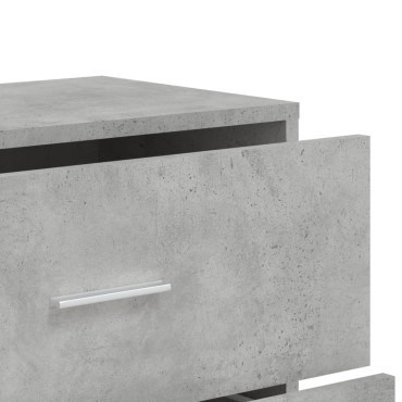 vidaXL Βοηθητικά Ντουλάπια 3 τεμ. Γκρι Σκυρ. 60x31x84cm Επεξ. Ξύλο