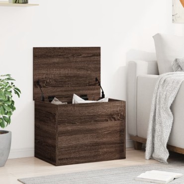 vidaXL Κουτί Αποθήκευσης Καφέ δρυς 60x42x46cm Επεξεργασμένο Ξύλο 1 τεμ.