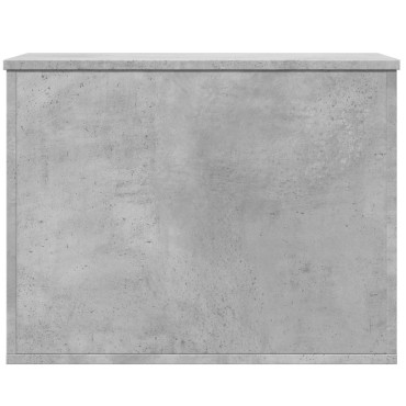 vidaXL Κουτί Αποθήκευσης Γκρι Σκυροδέματος 60x42x46cm Επεξεργ. Ξύλο 1 τεμ.