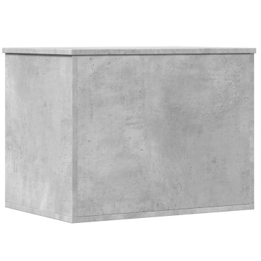 vidaXL Κουτί Αποθήκευσης Γκρι Σκυροδέματος 60x42x46cm Επεξεργ. Ξύλο 1 τεμ.