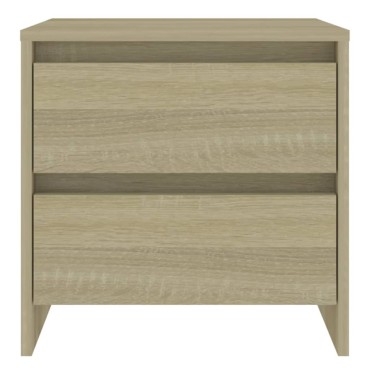 vidaXL Κομοδίνο Sonoma Δρυς 45x34,5x44,5cm από Επεξεργασμένο Ξύλο 1 τεμ.