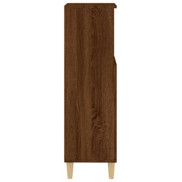 vidaXL Ντουλάπι Μπάνιου Καφέ Δρυς 30x30x100cm Επεξεργασμένο Ξύλο