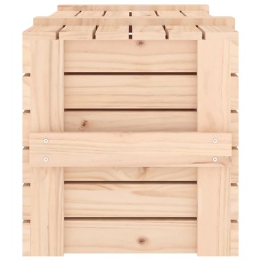 vidaXL Κουτί Αποθήκευσης 91x40,5x42 εκ. από Μασίφ Ξύλο Πεύκου
