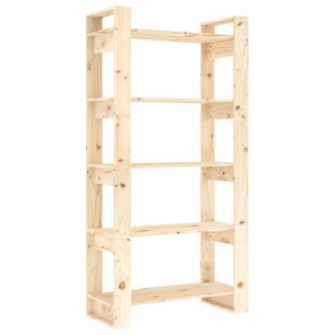 vidaXL Βιβλιοθήκη/Διαχωριστικό Χώρου 80x35x160cm Μασίφ Ξύλο 1 τεμ.