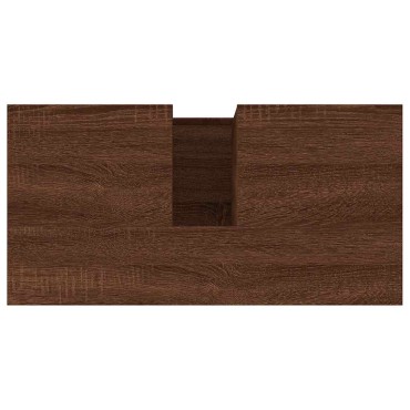 vidaXL Ντουλάπι Μπάνιου Καφέ Δρυς 65x33x60cm Επεξεργασμένο Ξύλο 1 τεμ.