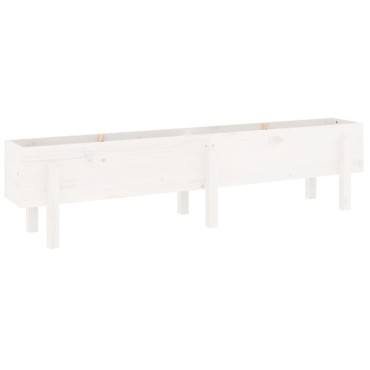 vidaXL Ζαρντινιέρα Υπερυψωμένη 160 x 30 x 38 εκ. από Μασίφ Ξύλο Πεύκου