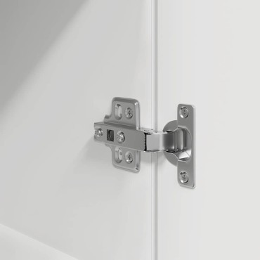 vidaXL Κομοδίνα 2 τεμ. Λευκά 39x35x65cm από Επεξεργασμένο Ξύλο