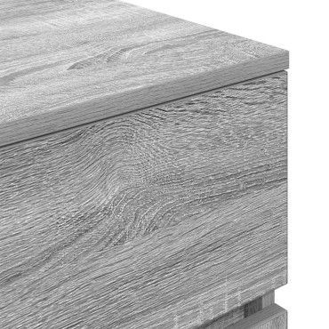 vidaXL Κομοδίνο Γκρι Sonoma 39x35x65cm από Επεξεργασμένο Ξύλο 1 τεμ.