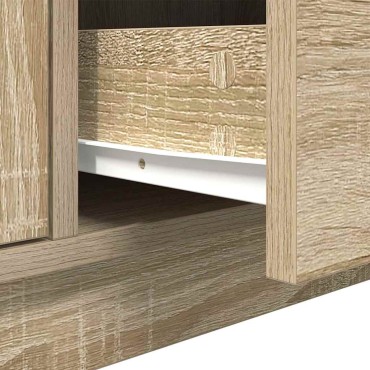 vidaXL Έπιπλο Τηλεόρασης με LED Sonoma Δρυς 100x41x50cm