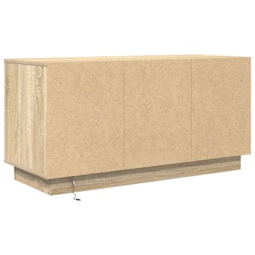 vidaXL Έπιπλο Τηλεόρασης με LED Sonoma Δρυς 100x41x50cm