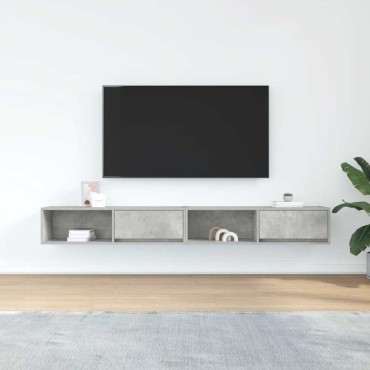 vidaXL Έπιπλα Τηλεόρασης 2 τεμ. 100x31x25,5cm Επεξεργασμένο Ξύλο