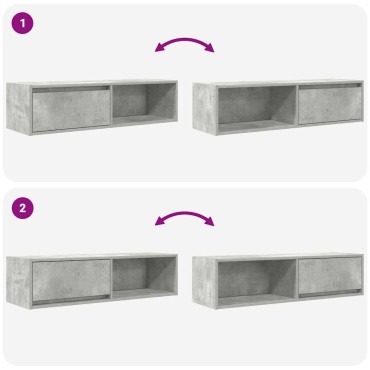 vidaXL Έπιπλα Τηλεόρασης 2 τεμ. 100x31x25,5cm Επεξεργασμένο Ξύλο