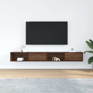 vidaXL Έπιπλα Τηλεόρασης 2 τεμ. 100x31x25,5cm Επεξεργασμένο Ξύλο
