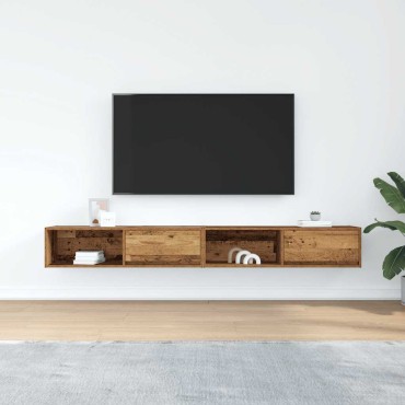 vidaXL Έπιπλα Τηλεόρασης 2 τεμ. 100x31x25,5cm Επεξεργασμένο Ξύλο