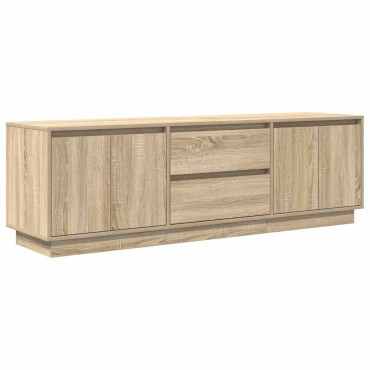 vidaXL Έπιπλο Τηλεόρασης με LED Sonoma Δρυς 160,5x41x50cm