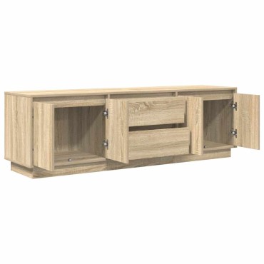 vidaXL Έπιπλο Τηλεόρασης με LED Sonoma Δρυς 160,5x41x50cm
