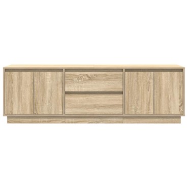 vidaXL Έπιπλο Τηλεόρασης με LED Sonoma Δρυς 160,5x41x50cm