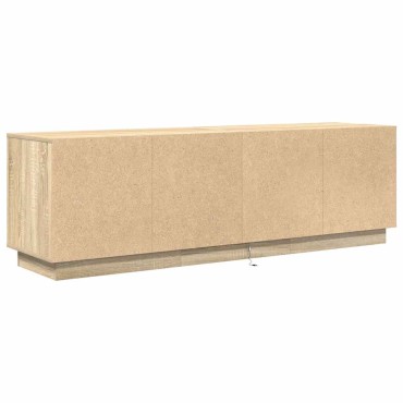 vidaXL Έπιπλο Τηλεόρασης με LED Sonoma Δρυς 160,5x41x50cm