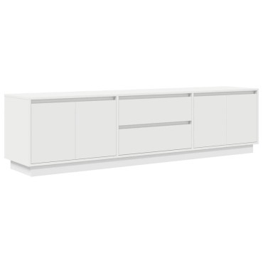 vidaXL Έπιπλο Τηλεόρασης με LED Λευκό 193,5x41x50cm