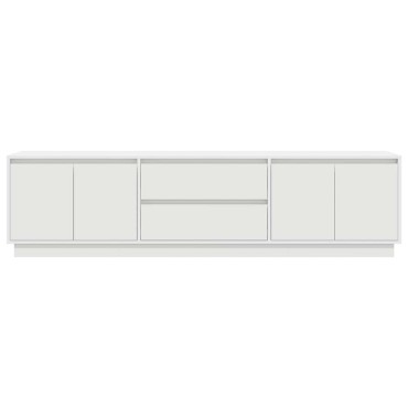 vidaXL Έπιπλο Τηλεόρασης με LED Λευκό 193,5x41x50cm