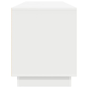 vidaXL Έπιπλο Τηλεόρασης με LED Λευκό 193,5x41x50cm