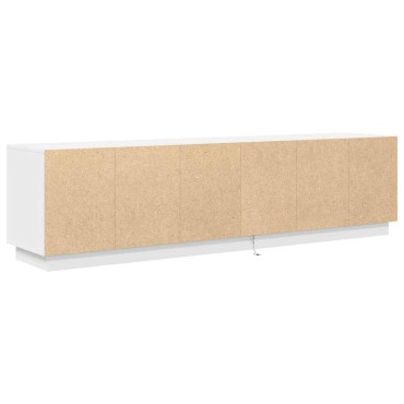vidaXL Έπιπλο Τηλεόρασης με LED Λευκό 193,5x41x50cm