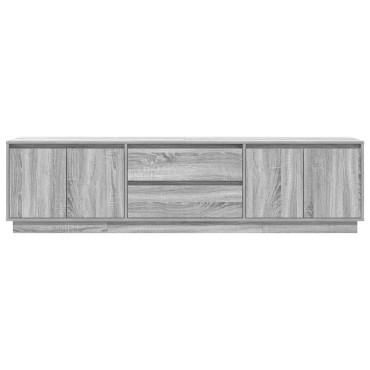 vidaXL Έπιπλο Τηλεόρασης με LED Γκρι Sonoma 193,5x41x50cm