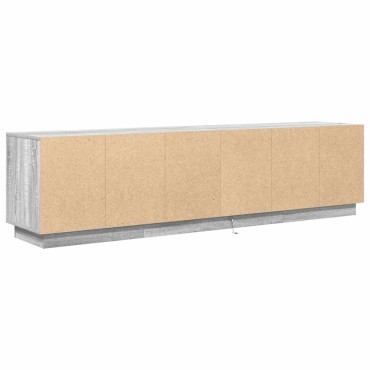 vidaXL Έπιπλο Τηλεόρασης με LED Γκρι Sonoma 193,5x41x50cm