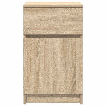 vidaXL Κομοδίνα 2 τεμ. Sonoma Δρυς 39x35x65cm από Επεξεργασμένο Ξύλο