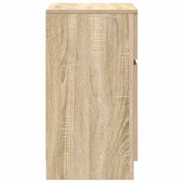 vidaXL Κομοδίνα 2 τεμ. Sonoma Δρυς 39x35x65cm από Επεξεργασμένο Ξύλο