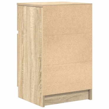 vidaXL Κομοδίνα 2 τεμ. Sonoma Δρυς 39x35x65cm από Επεξεργασμένο Ξύλο