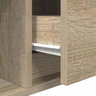 vidaXL Έπιπλο Τηλεόρασης Sonoma Δρυς 100x31x25,5cm Επεξ. Ξύλο