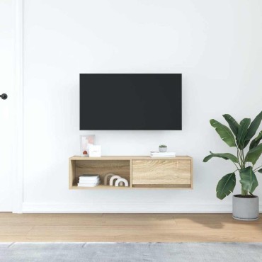 vidaXL Έπιπλο Τηλεόρασης Sonoma Δρυς 100x31x25,5cm Επεξ. Ξύλο