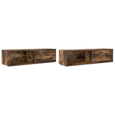 vidaXL Έπιπλα Τηλεόρασης 2 τεμ. 100x31x25,5cm Επεξεργασμένο Ξύλο