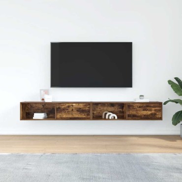 vidaXL Έπιπλα Τηλεόρασης 2 τεμ. 100x31x25,5cm Επεξεργασμένο Ξύλο