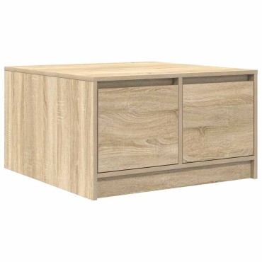 vidaXL Τραπεζάκι σαλονιού με συρτάρια Sonoma Δρυς 70,5x70x40cm 1 τεμ.