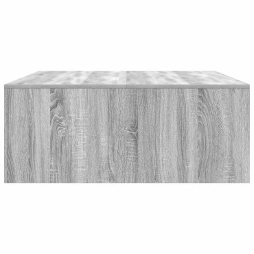 vidaXL Τραπεζάκι σαλονιού με συρτάρια Γκρι Sonoma 100x100x40cm 1 τεμ.