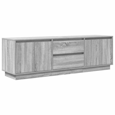 vidaXL Έπιπλο Τηλεόρασης με LED Γκρι Sonoma 160,5x41x50cm