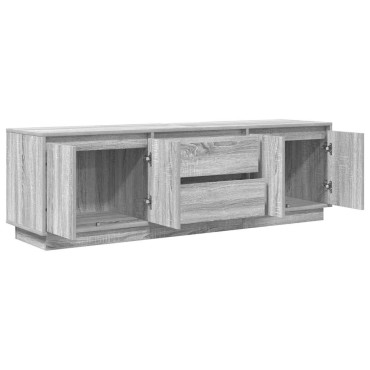 vidaXL Έπιπλο Τηλεόρασης με LED Γκρι Sonoma 160,5x41x50cm