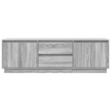 vidaXL Έπιπλο Τηλεόρασης με LED Γκρι Sonoma 160,5x41x50cm