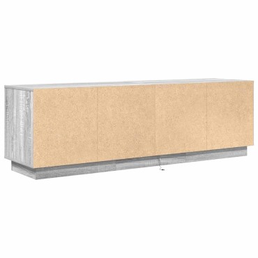 vidaXL Έπιπλο Τηλεόρασης με LED Γκρι Sonoma 160,5x41x50cm