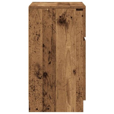 vidaXL ντουλάπι κομοδίνου Παλιό ξύλο 39x35x65cm Κατασκευασμένο ξύλο 1 τεμ.