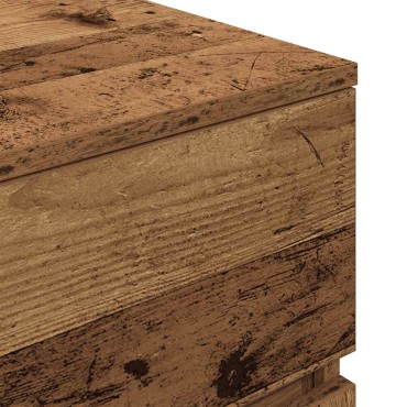 vidaXL ντουλάπι κομοδίνου Παλιό ξύλο 39x35x65cm Κατασκευασμένο ξύλο 1 τεμ.