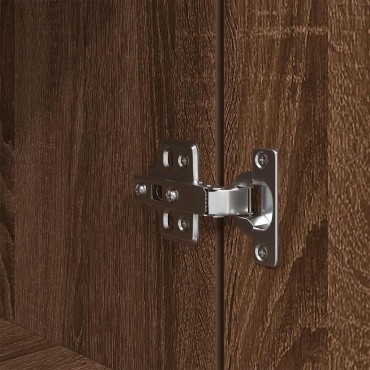 vidaXL Κομοδίνο Καφέ Δρυς 39x35x65cm από Επεξεργασμένο Ξύλο 1 τεμ.