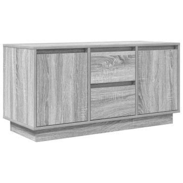 vidaXL Έπιπλο Τηλεόρασης με LED Γκρι Sonoma 100x41x50cm