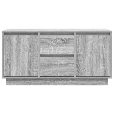 vidaXL Έπιπλο Τηλεόρασης με LED Γκρι Sonoma 100x41x50cm