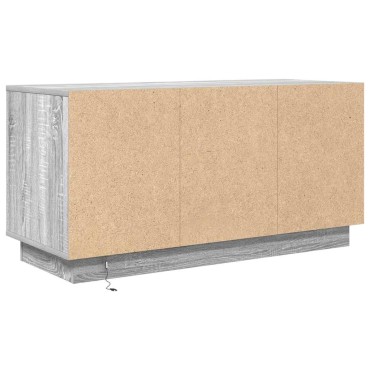 vidaXL Έπιπλο Τηλεόρασης με LED Γκρι Sonoma 100x41x50cm